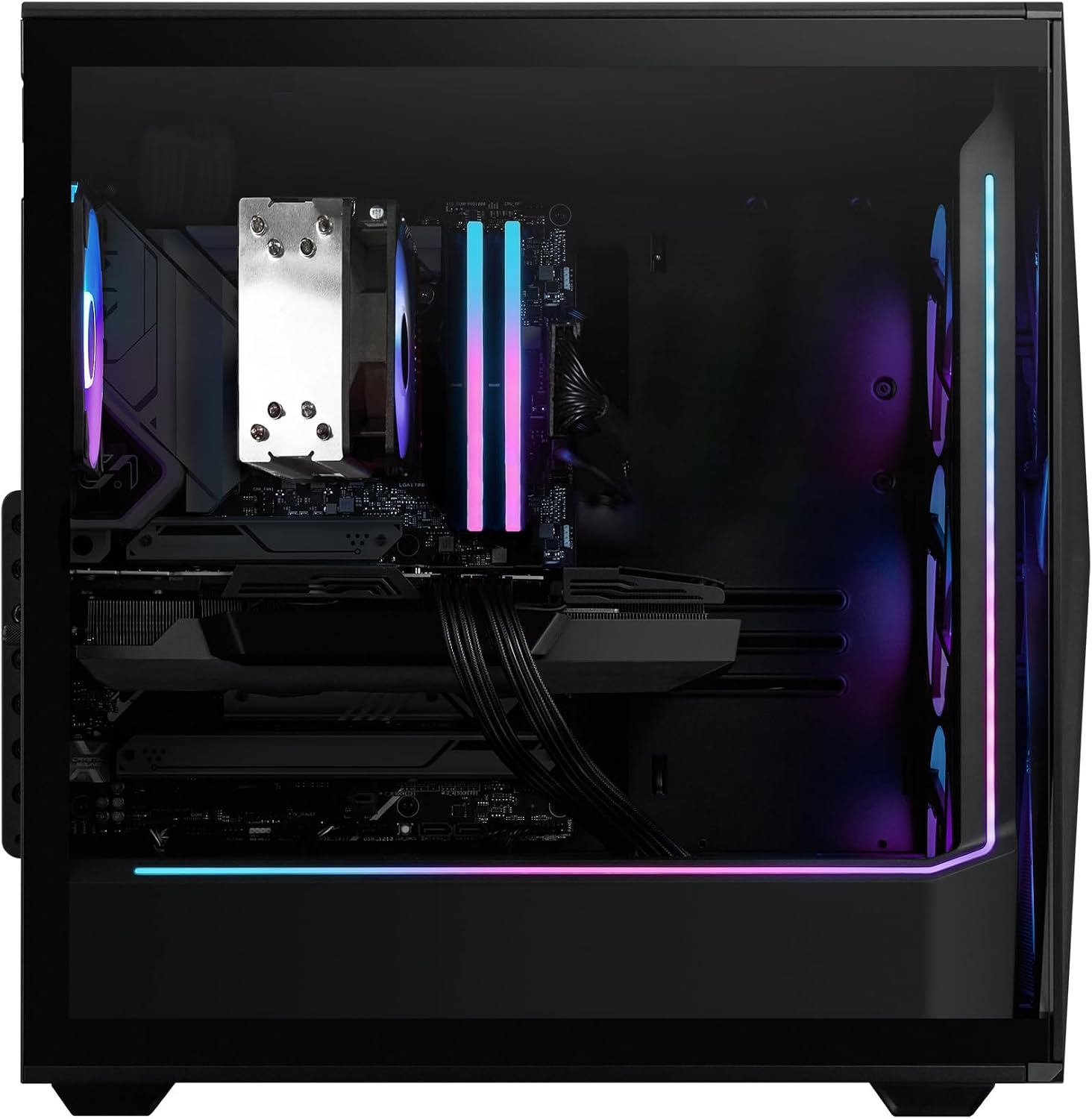 iBUYPOWER Slate MESH Gaming PC Desktop Computer Intel Core i7 14700F CPU, NVIDIA GeForce RTX 4060 8GB GPU, 32GB DDR5 RGB 5200MHz RAM, 1TB SSD, Windows 11 Home, Gamer Keyboard and Mouse -SMI7N4601