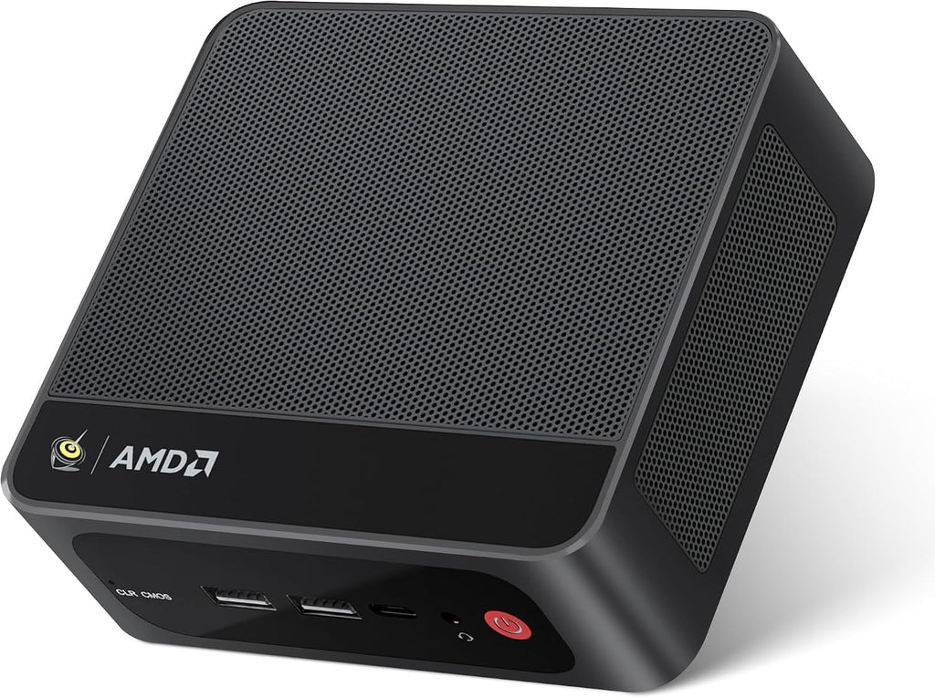 Beelink SER5 MAX Mini PC, AMD Ryzen 7 7735HS(8C/16T, up to 4.75GHz), 24GB LPDDR5 RAM 500GB M.2 2280 PCIe SSD, Mini Computer Support 4K Triple Screen Display/WiFi6/BT5.4/2.5G LAN/USB3.2