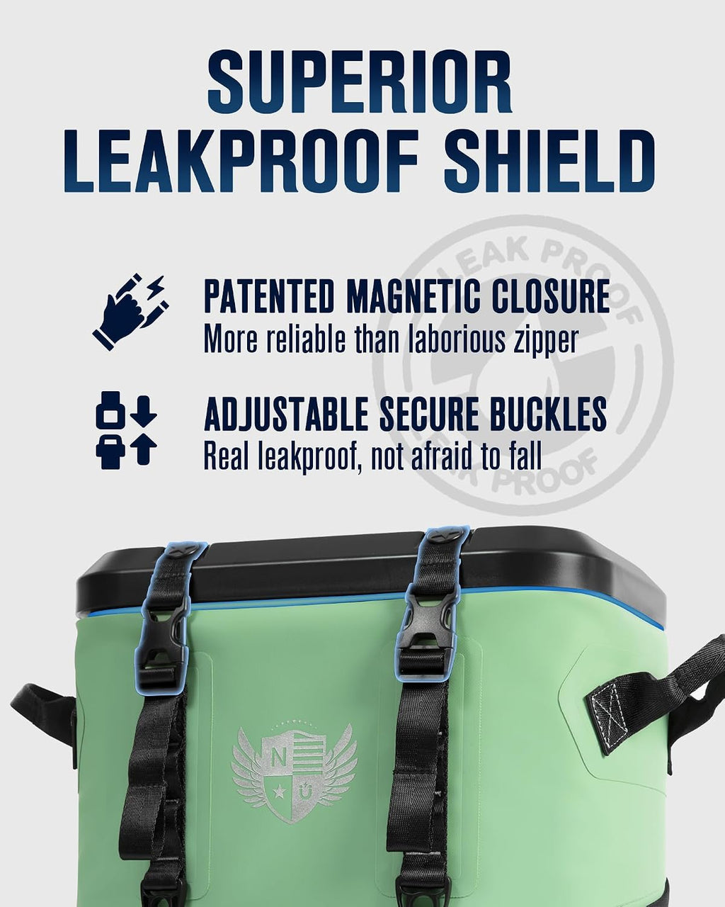 30 Can Magnetic Backpack Cooler, Zipperless Soft Cooler Backpack with Wide-Mouth Magnetic Lid, Leakproof Insulated Soft Sided Cooler for Beach, Fishing, Tailgating & Kayak