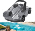 Smart Pool Robot, Above Ground Pool Cleaning Machine, Intelligent Path Planning and Cordless Design, Lasts 130 Minutes, Suitable for Above Ground Pools Up to 1076 Square Feet,Grey
