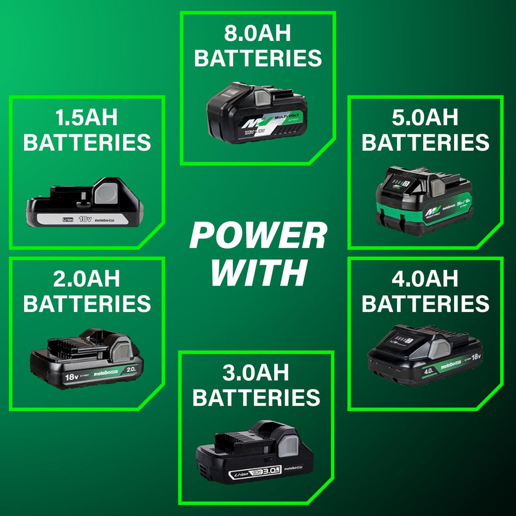 Metabo HPT 18V MultiVolt Compact Cordless Brad Nailer Kit, 18 Gauge Nailer with Power Tool 2.0Ah Lithium Ion Battery, Drives 5/8' to 2' Brad Nails, 700 per Charge, NT1850DG