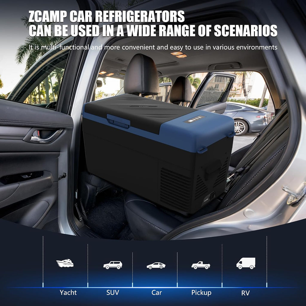 KI19 12 Volt Refrigerator,Portable Freezer,21 Quart(19L) Car Cooler,12V Car Fridge,12/24V DC 100-240V AC for Camping, Travel, Truck, RV, Boat -4℉~68℉