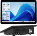 HIGOLEPC MINI PC,10.1 Inch Touchscreen Win 11 Pro Mini Computer, Celeron N5095 8GB RAM/128GB ROM Mini PC with Screen,Dual RS232 HDMI,BT 5.0,WiFi 5.0,Type-C,Support Auto-Boot.