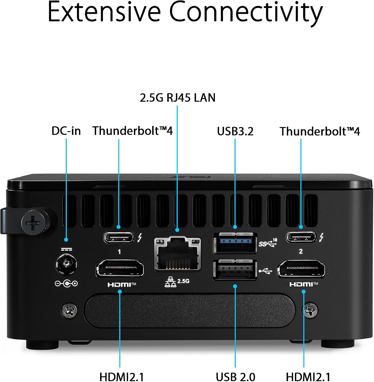ASUS NUC 13 Pro Slim Barebone with Intel 13th Gen Core i5-1340P, Up to 64GB DDR4 RAM, Triple Storage Design, Thunderbolt™ 4, Wi-Fi 6E & Bluetooth 5.3, with VESA Mount Included