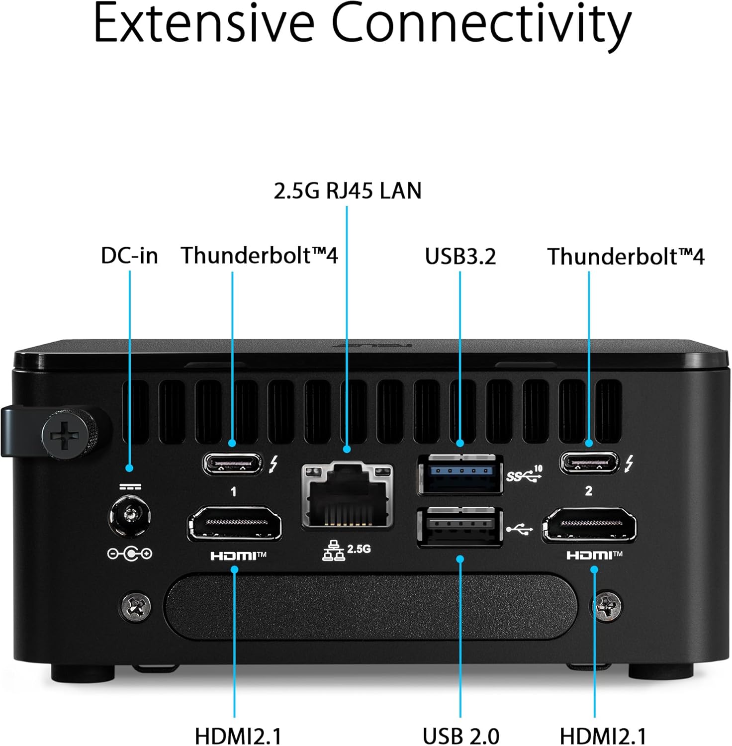 ASUS NUC 13 Pro Slim Full System Mini PC with Intel 13th Gen Core i7-1360P, 16GB DDR4 RAM, 512GB PCIe G4x4 NVMe SSD, Thunderbolt™ 4, Wi-Fi 6E & Bluetooth 5.3, Win 11 Pro, VESA Mount Included