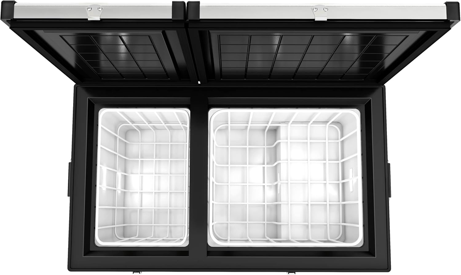 Bluefin Active Arktec Duo 125L | Portable Travel Fridge | Advanced Cooling & Freezing Technology | Energy Efficient Charging | Dual Storage Compartments | Smartphone App Control | LCD | AC & DC
