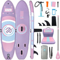 Niphean Inflatable Stand up Paddle Board with StabilTrac Fin, 400LBS Capacity & Wide EVA and Ergonomic Kayak Seats with Back Support