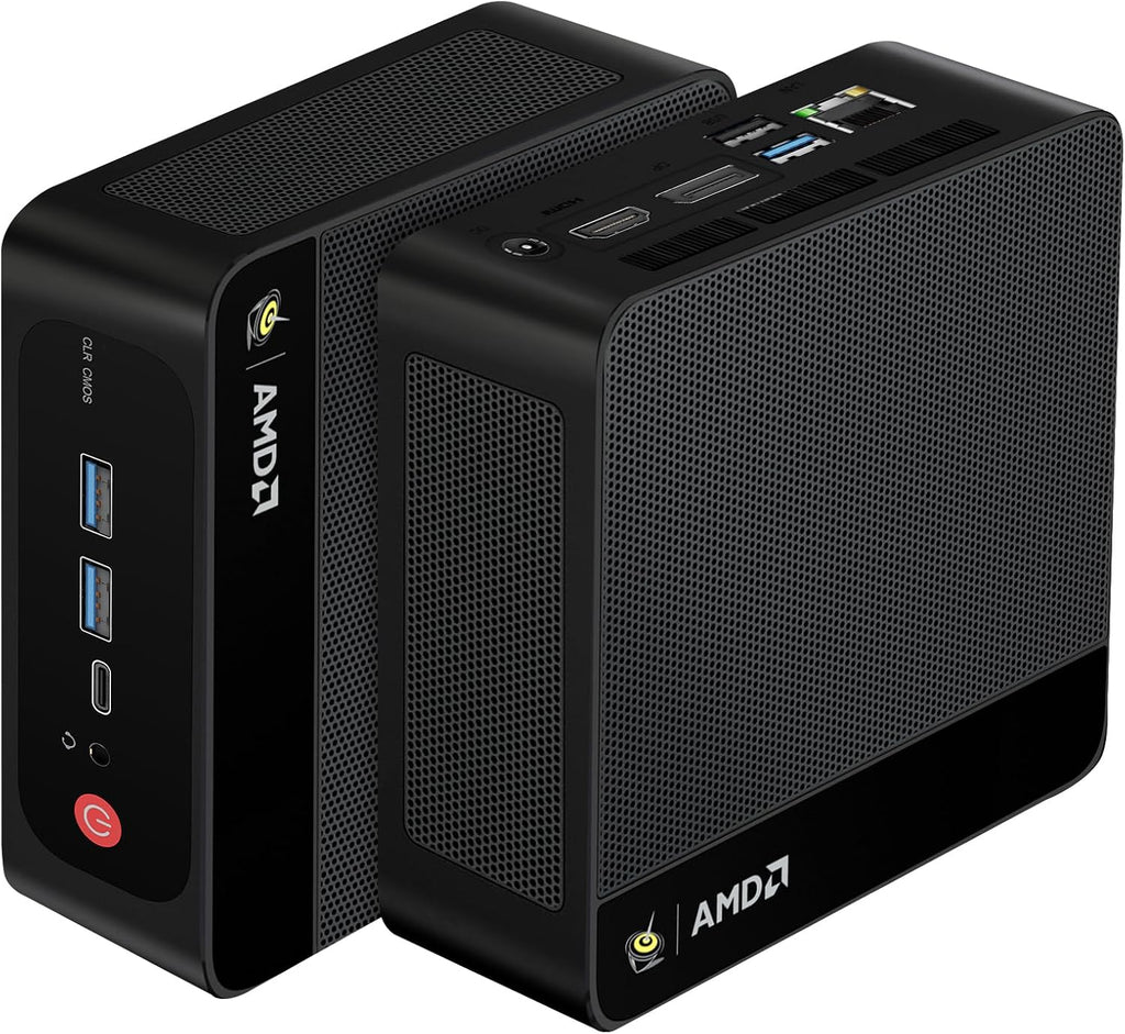 Beelink SER5 Max Mini PC, AMD Ryzen 7 6800H (up to 4.7GHz, 8C/16T), 32G LPDDR5 RAM 500GB M.2 PCIe4.0 SSD Mini Desktop Computers, Micro PC 4K Triple Display/WiFi 6/BT5.4/Win11 Pro, Office/School/Gaming