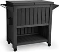 YITAHOME 85 Quart Rolling Cooler Cart with Bottle Opener Drainage, Portable Patio Cooler on Wheels, Outdoor Beverage Cart Ice Chest for Patio Pool Deck Party BBQ Cookouts (Black)