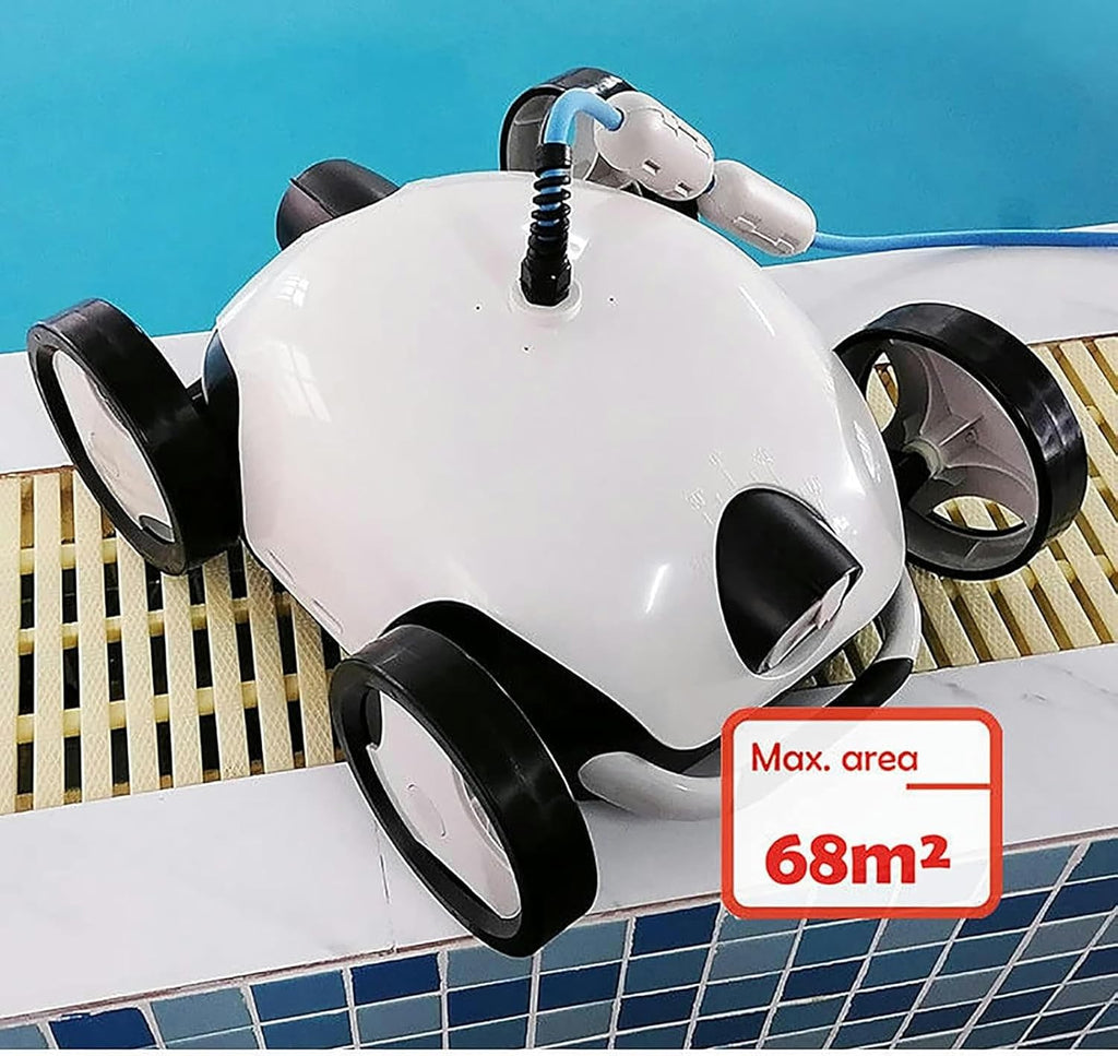 Cordless Autonomous Pool Vacuum Cleaner, Robotic Pool Cleaner, Self-Parking, with 90 Mins Maximum Runtime, 2-Motor Powerful Suction