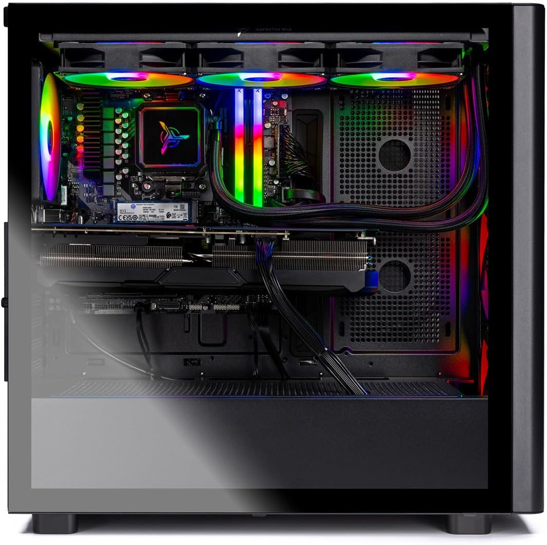 Skytech Gaming Chronos 3 Desktop PC, Ryzen 5 9600X 3.9 Ghz (5.4GHz), NVIDIA RTX 5070 12GB, 1TB Gen4 NVMe SSD, 16GB DDR5 RAM 6000, 850W Gold PSU, Wi-Fi, Win 11