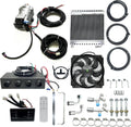 24V DC air conditioner kit, car AC hot and cold dual use, suitable for RV, truck, farm car, van, excavator, bus, car, pickup, etc. Parking air conditioner/PTC heating (24V cold/hot)