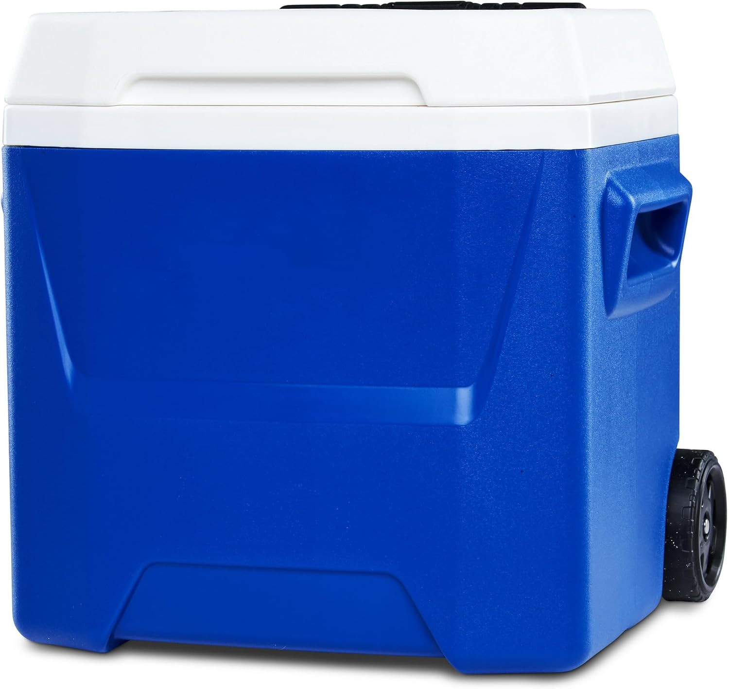 16 QT Hard Sided Ice Chest Cooler with Wheels and Handle,Portable Wheeled Plastic Coolers to Keep Food Fresh or Drinks,Insulated Container,Classic Outdoor Cooling Storage Box (Blue)