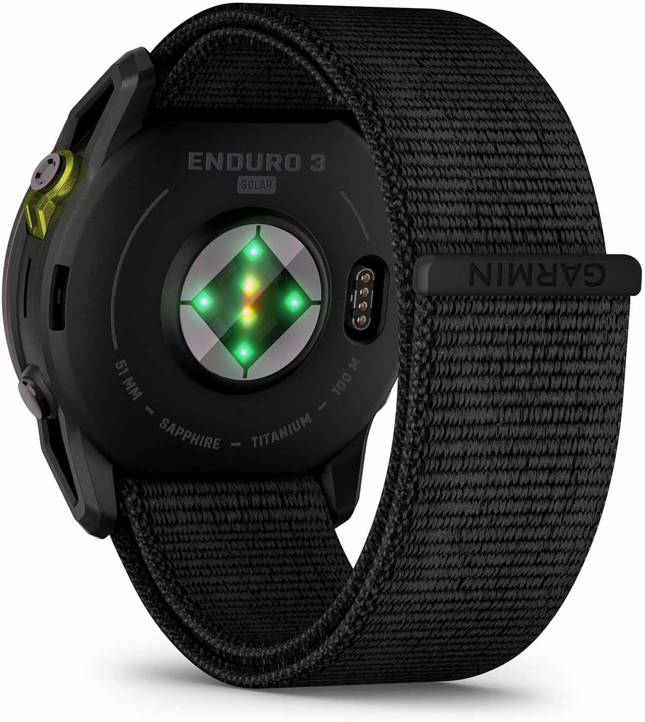Garmin Enduro 3, Solar, Sapphire Multisport GPS Smartwatch Carbon Gray DLC Titanium with Black Ultrafit Nylon Strap, Fitness Smart Watch Bundle Approach Z30 Golf Laser Range Finder + More