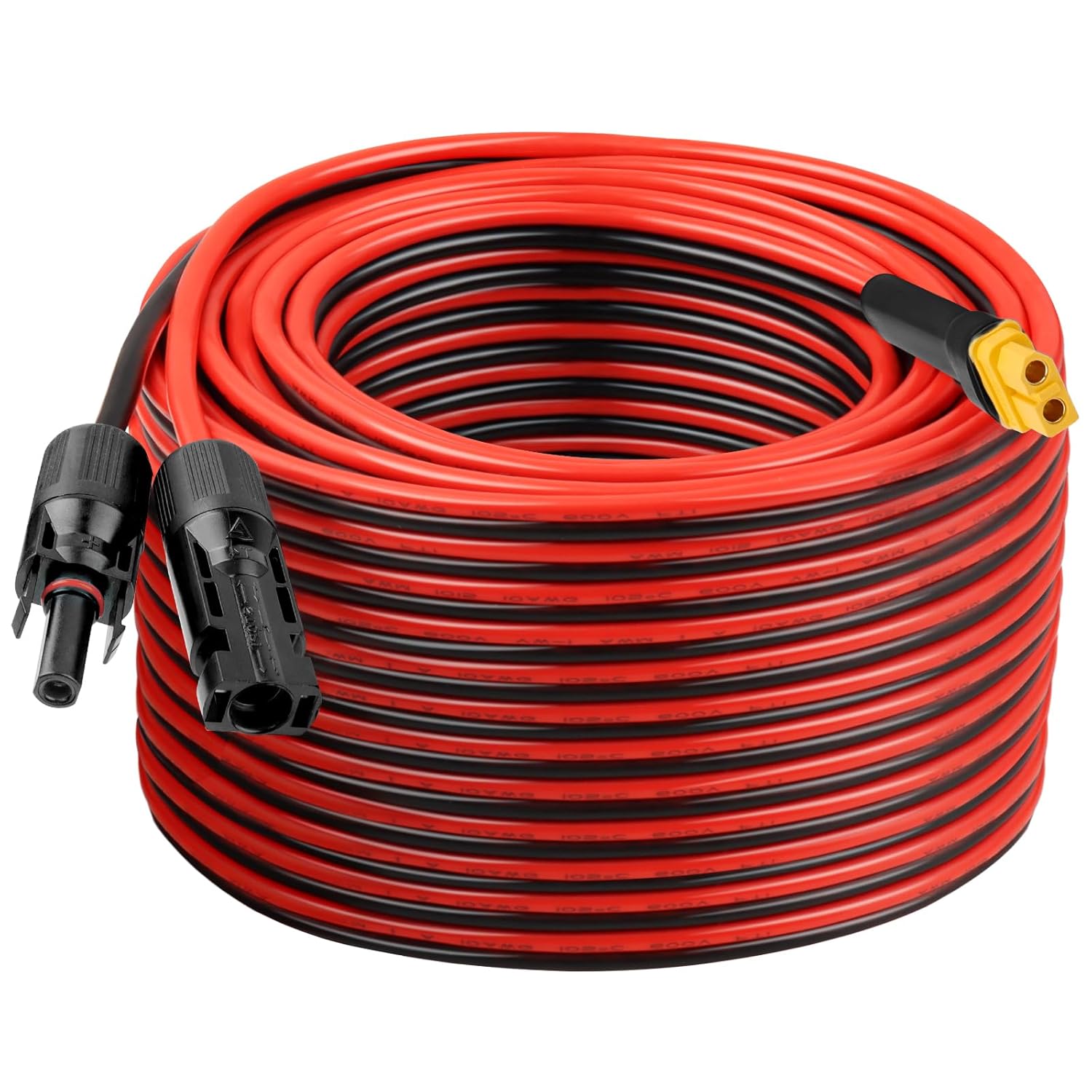 10AWG 100FT XT60 Solar Extension Cable 2 3 6 10 15 20 25 35 40 50 75 100FT XT60 Solar Extension Connector Adapter Thicker Cable Female to Male for Portable Power Station Solar Panel RC LiFePO4 Battery