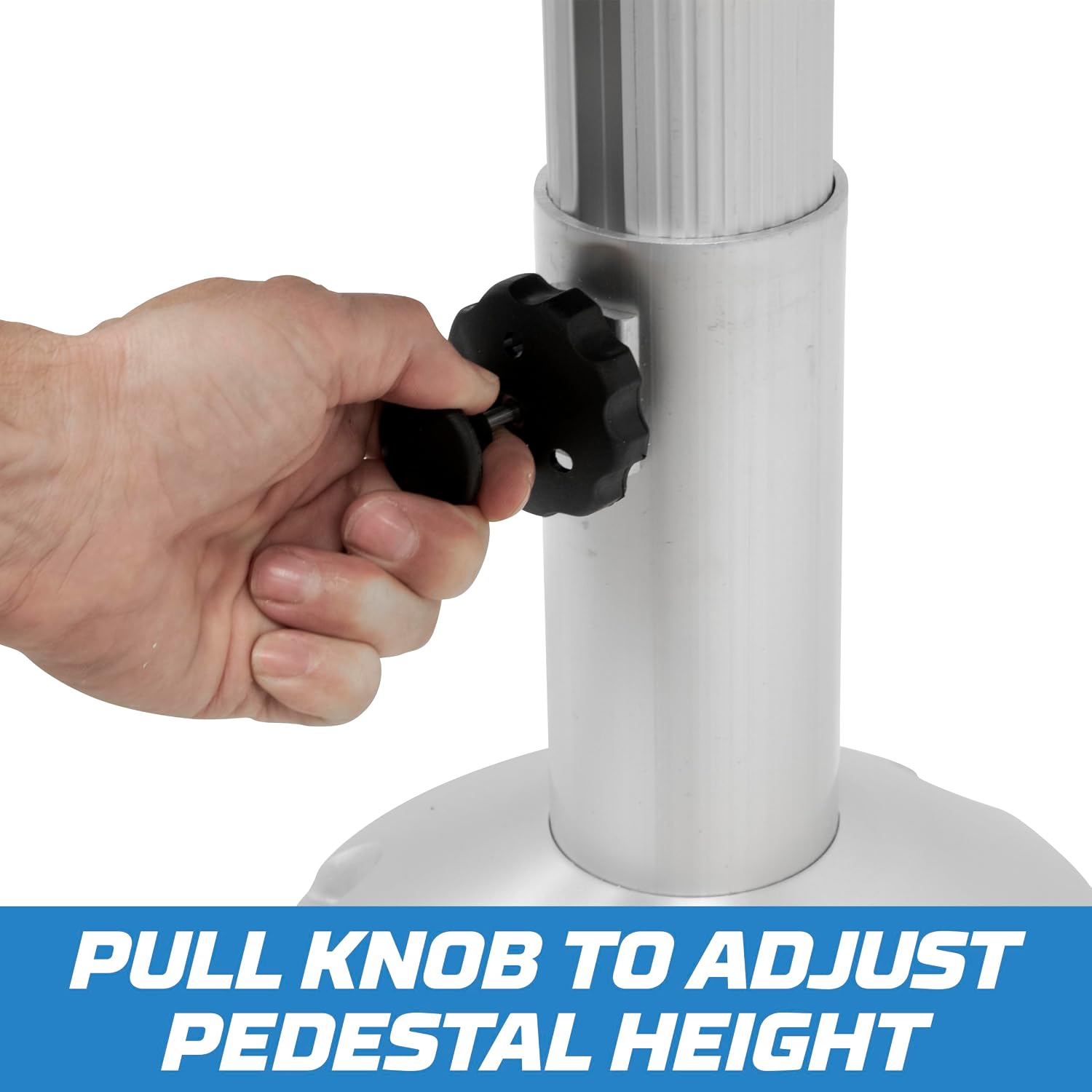 Wise 8WP21-374 Boat Seat Pedestal, Adjustable Height from 12' to 18', with Seat Slide Seat Mount, Adjustable Travel 5' - Fore & AFT