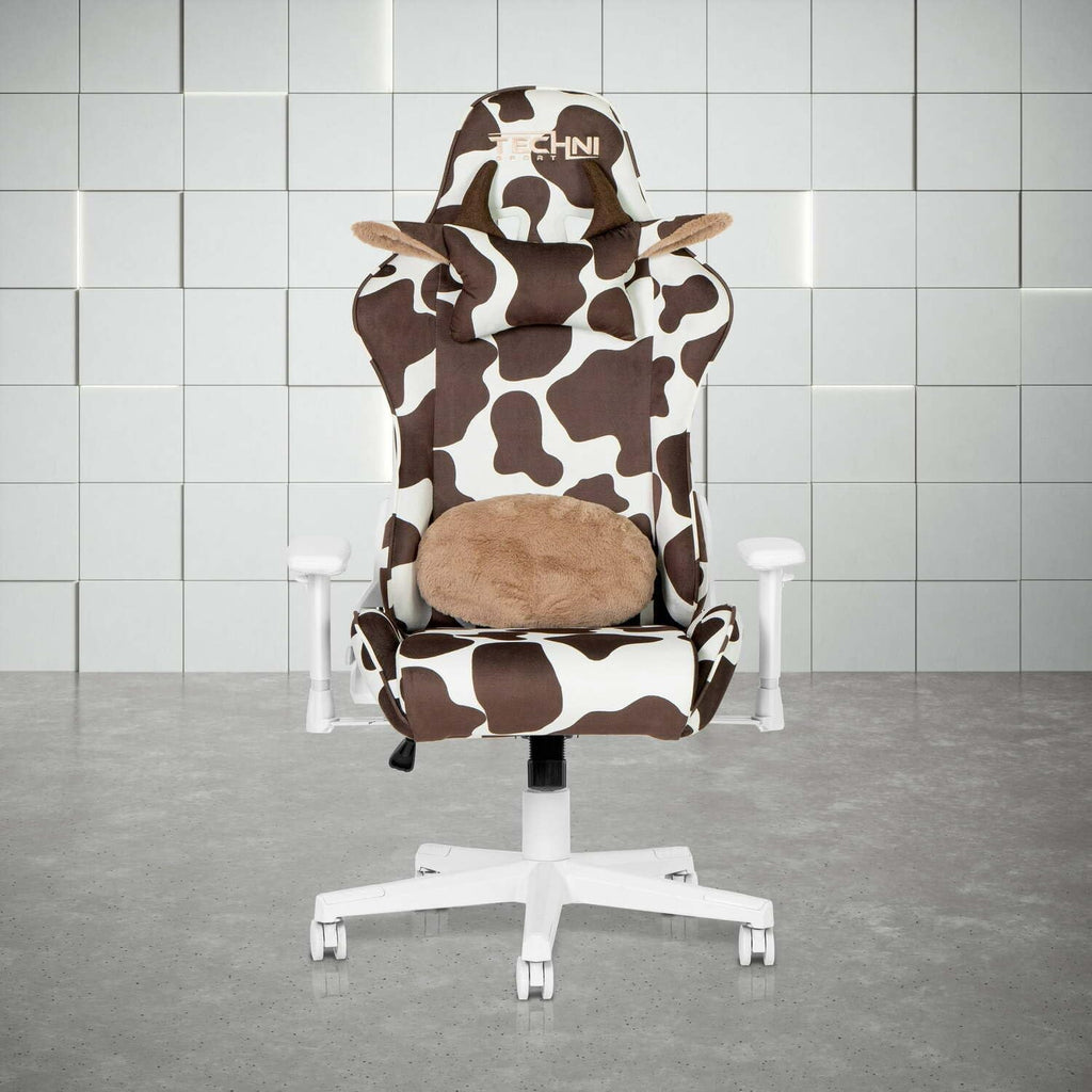 HomeStock Rustic Ranch Brown Cow Series Gaming Chair