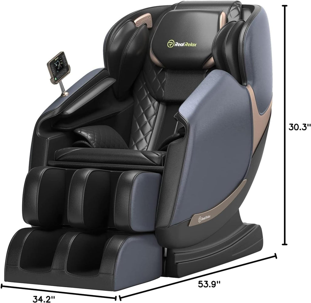 Real Relax 2022 Updated Massage Chair, Full Body Zero Gravity Shiatsu Robots Hands SL Track Massage Recliner with Bodyscan Bluetooth Heat, Favor-05
