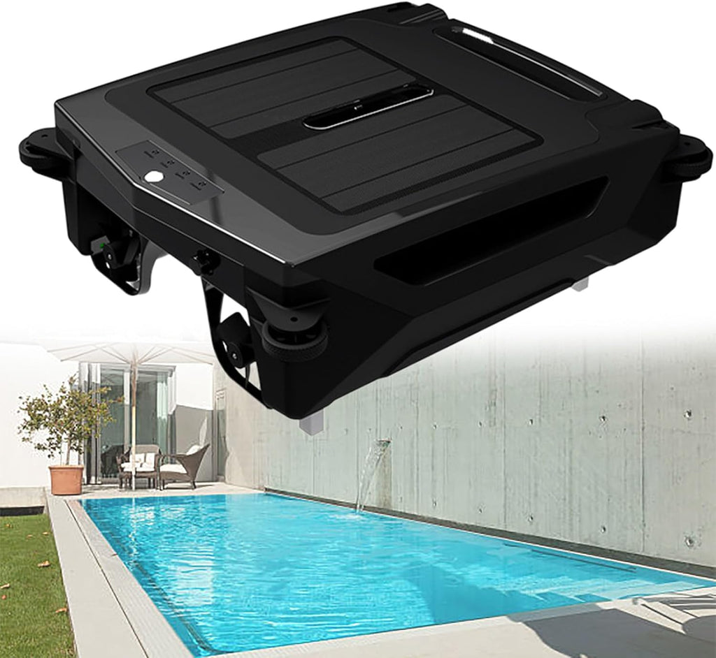 Pool Cleaner Robot, Solar Pool Skimmer, Pool Surface Cleaner Robot, Solar Powered & Rechargeable Battery, for All Swimming Pool