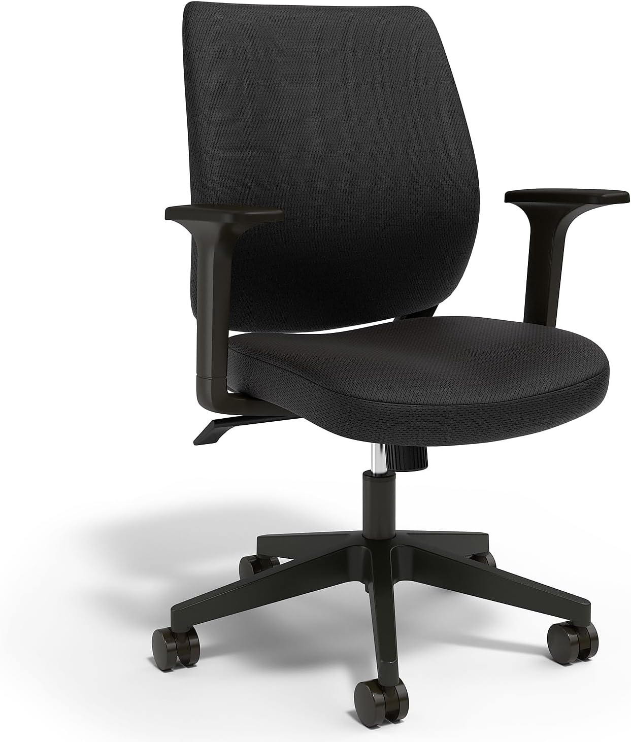 Staples Ergonomic Task Chair, Fabric, Black