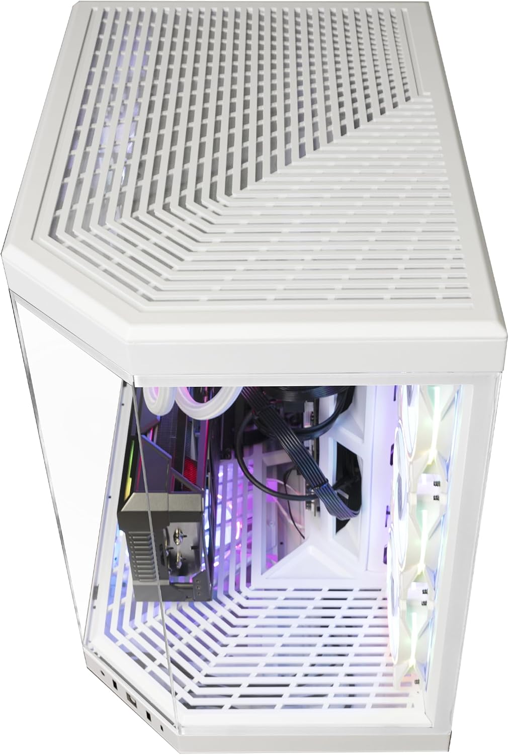 iBUYPOWER Y70 Snow White Gaming PC Desktop Computer AMD Ryzen 9 9900X CPU, NVIDIA GeForce RTX 5070Ti 16GB GPU, 64GB DDR5 RGB 5200MHz RAM, 1TB NVMe SSD, Windows 11 Home, Keyboard, Mouse - Y70WA9N57T01