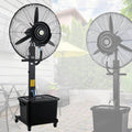 Misting Fan Portable 26' 30' Adjustable Oscillating Cooler with Wheels Industrial Mister Fans for Outside Patio, Standing Fan for with 11 Gallon/42L Water Tank, 3 Cooling Speeds(26in(650mm))