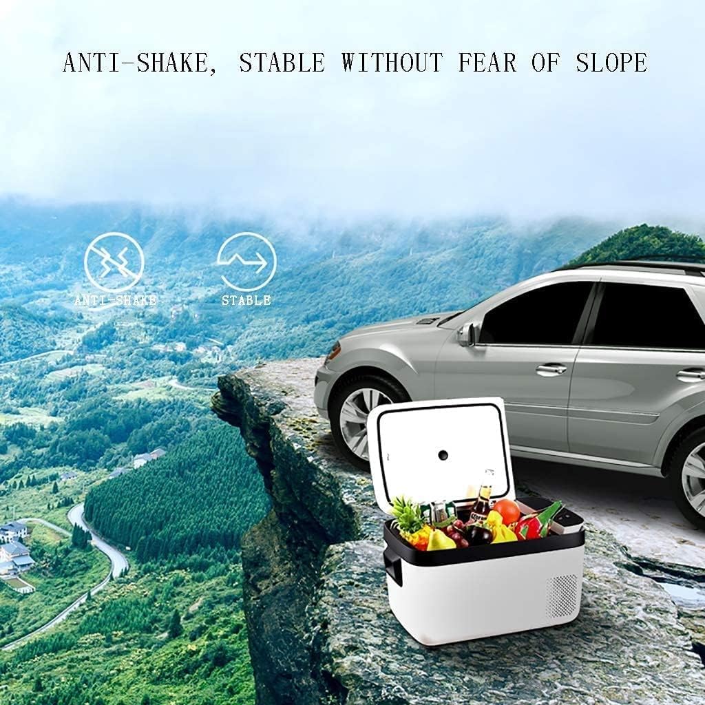12V Compressor Cooler Great for Bedroom/Office/Car/Dorm Portable Fridge and Freezer 18L/25L (White) (Size : 18L)
