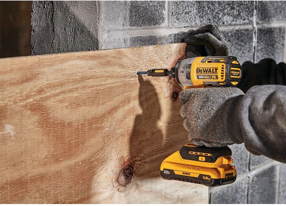 DEWALT 20V MAX XR Impact Driver, Brushless, 3-Speed, 1/4-Inch, Tool Only (DCF887B)