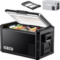 ICECO VL35ProS 37Quart Portable Refrigerator with SECOP Compressor,12V Fridge with Multi-directional Lid, 0-50℉, Compact Car Refrigerator with AC&DC For RV, SUV, Truck, Boat| With Cover&Slide