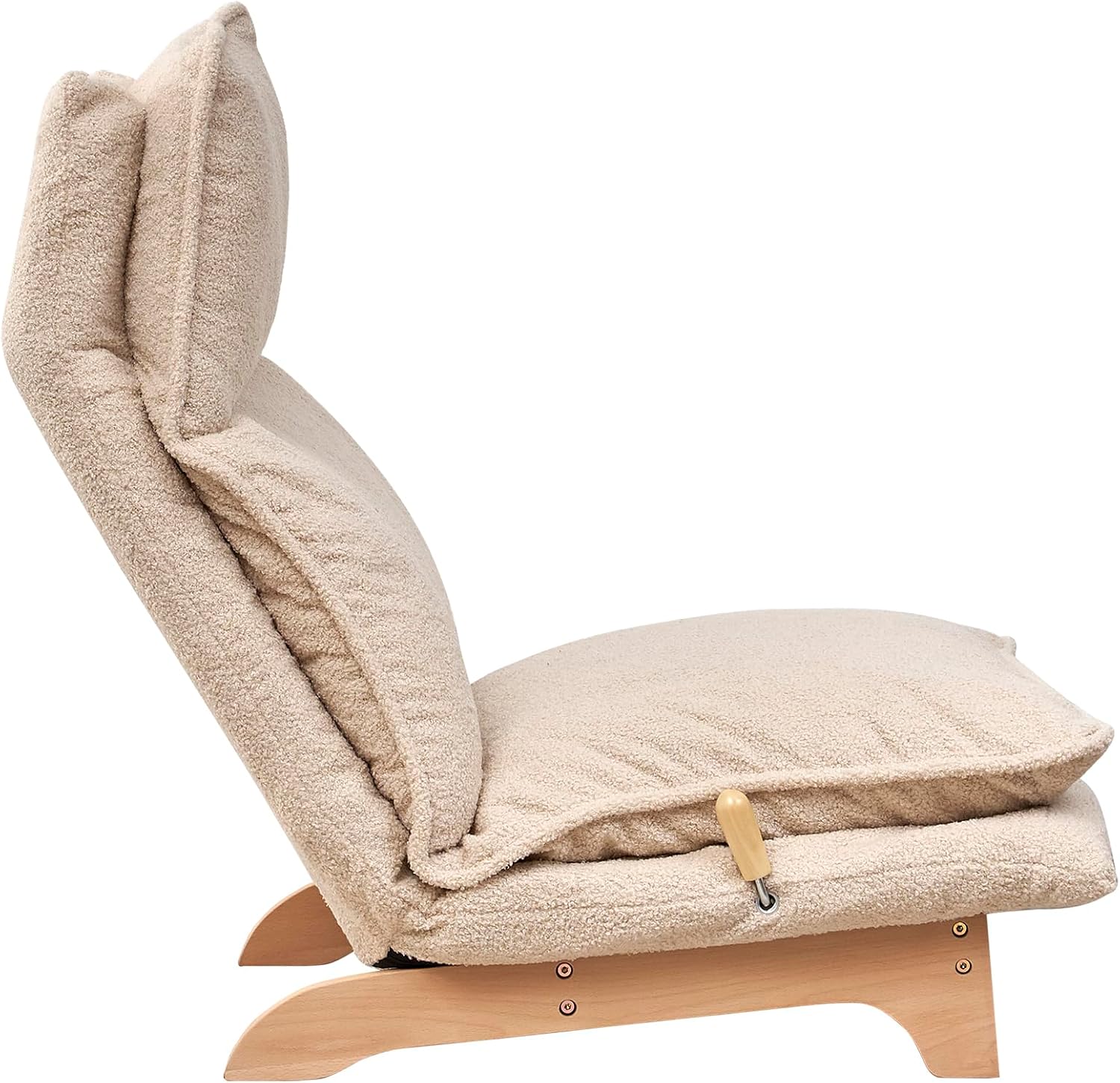 Indoor Japanese Style Chaise Lounge Sofa Chair Floor Gaming Chair Lazy Sofa for Reading Game Meditating Adjustable Positions with Ottoman for Living Room, Bedroom, Balcony