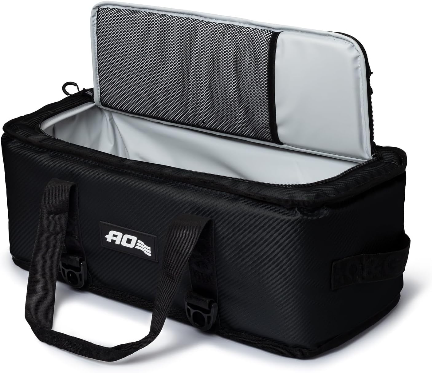 AO Coolers Stow-N-Go Carbon Soft Cooler, Low-Profile, Leakproof with High-Density Insulation, Holds Ice for 24 Hours