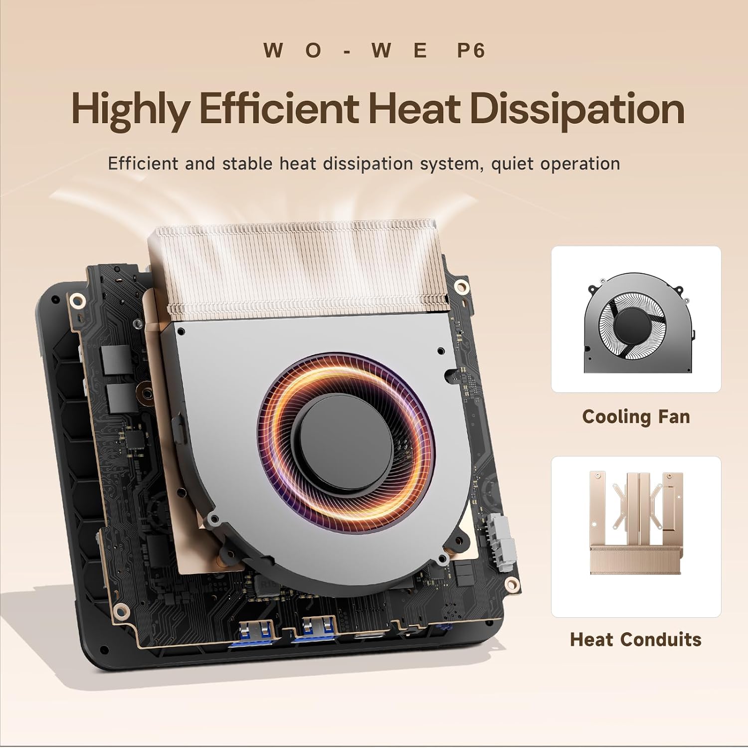 wo-we P6 Mini PC AMD Ryzen 5 3550H(4C/8T,up to 3.7GHz) 16GB DDR4 RAM 512GB NVMe SSD Gaming PC, Radeon Vega 8 Graphics Mini Desktop Computer,Triple 4K 60Hz Displays,USB-C/USB 3.3/2.0/HDMI,WiFi5 BT5.0