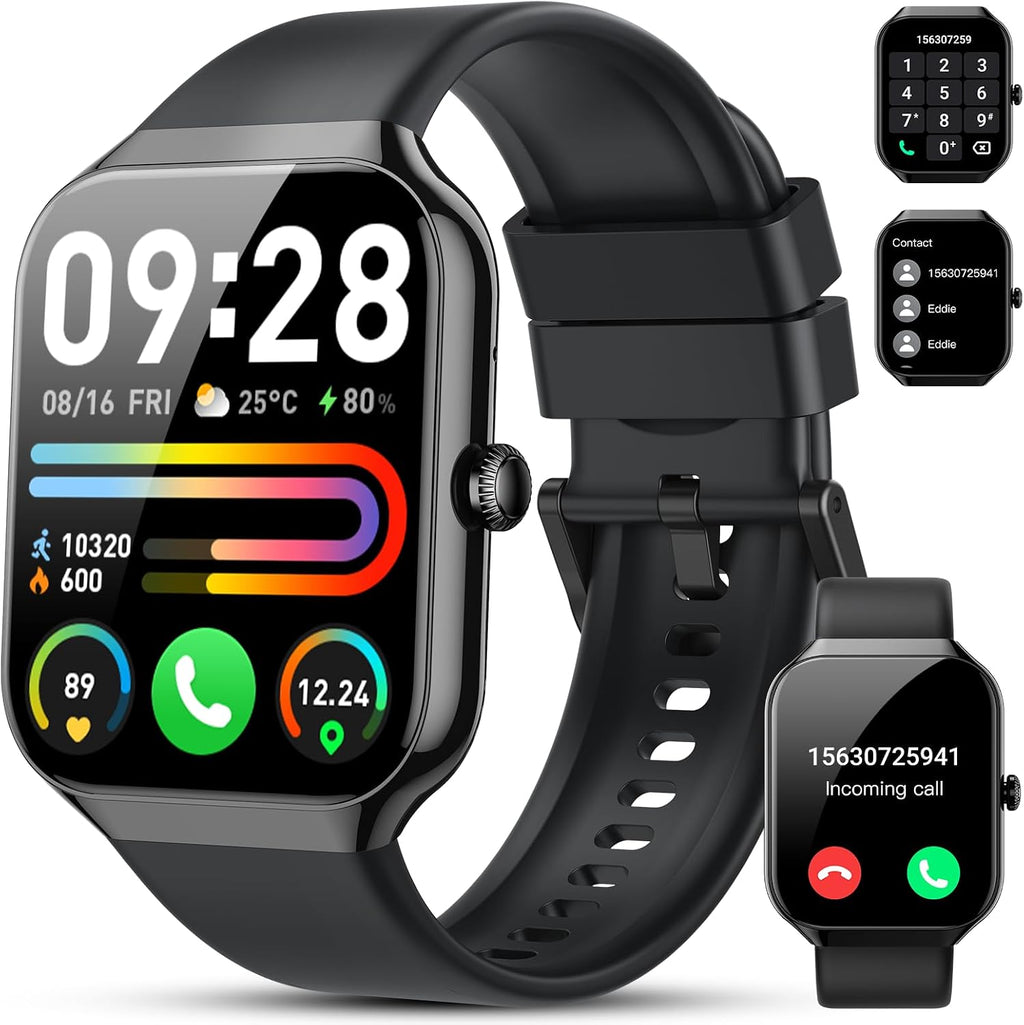 Smart Watch(Answer/Make Call BT5.4), 2026 New Smartwatch for Men Women, 1.96' HD Touch Fitness Watch with 110+ Sport Modes/Heart Rate/Sleep Monitor/Pedometer, IP68 Waterproof Fitness Activity Tracker