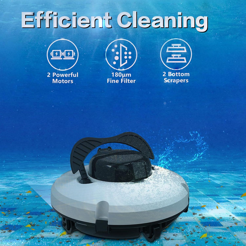 Pool Cleaning Robot, Cyclone Suction Technology, Multi-Surface Control System, Efficient Cleaning and Easy Maintenance, Suitable for All Pool Types