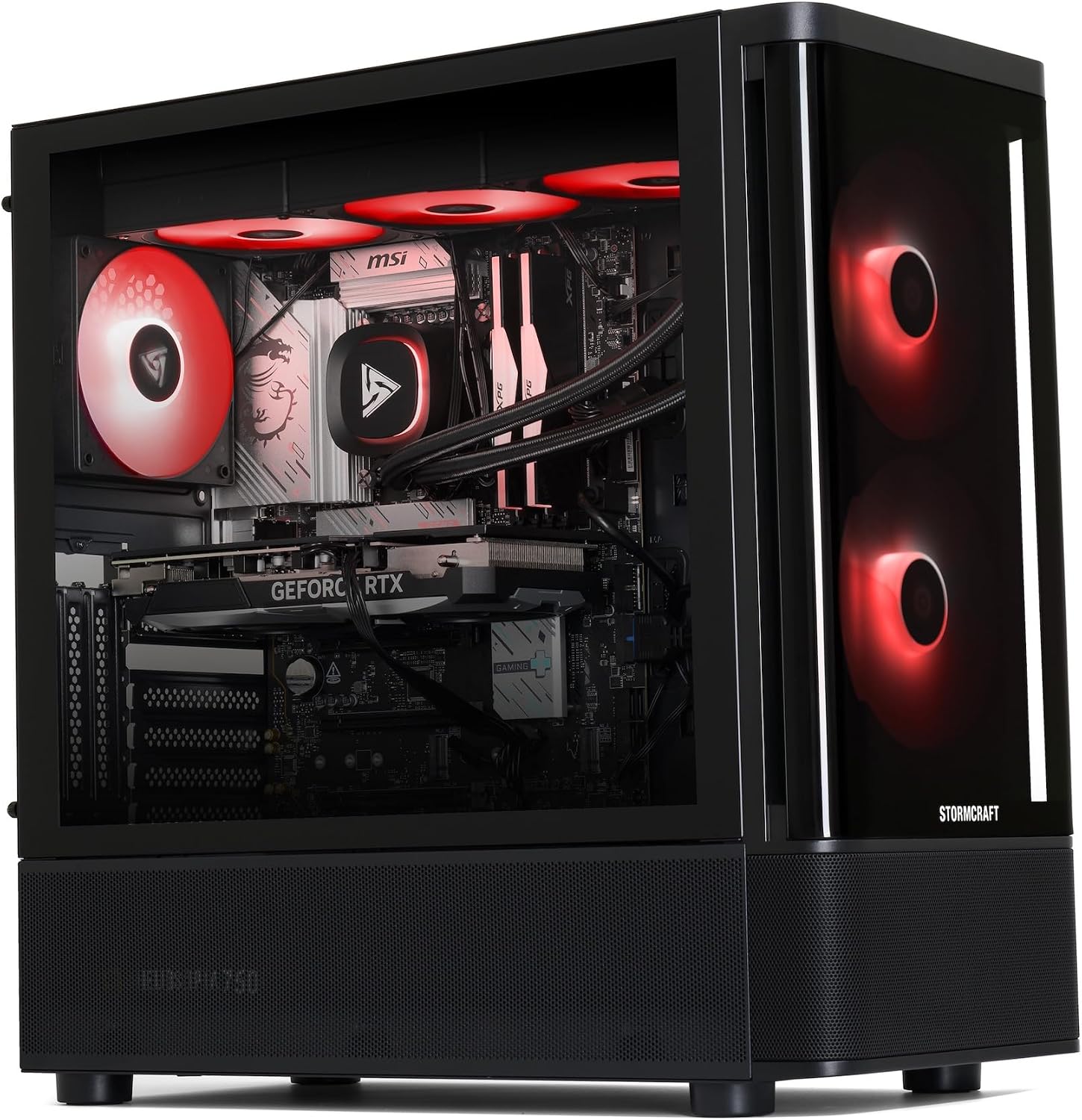 STORMCRAFT Skyhawk PRO Gaming PC - AMD Ryzen 7 9800X3D up to 5.2GHz | RTX 5070 Ti 16 GB GDDR7 | 32GB DDR5 RGB 6000MHz| 2TB NVMe Gen4 SSD | AMD B850 Chipset | 360mm AIO | 850W Gold PSU | Win11 Home