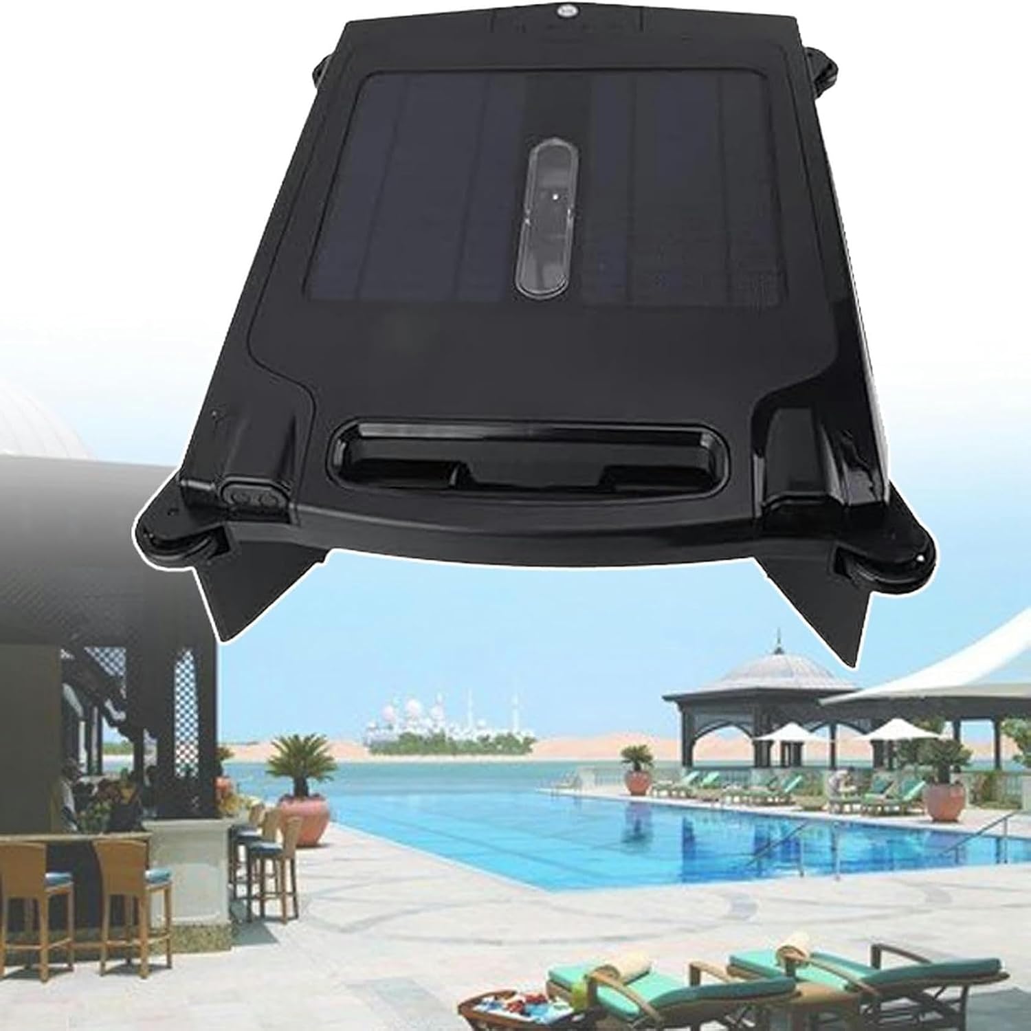 Automatic Robotic with Solar Energy, Pool Cleaner for High/Underground Pool, Automatically Adjust The Cleaning Direction
