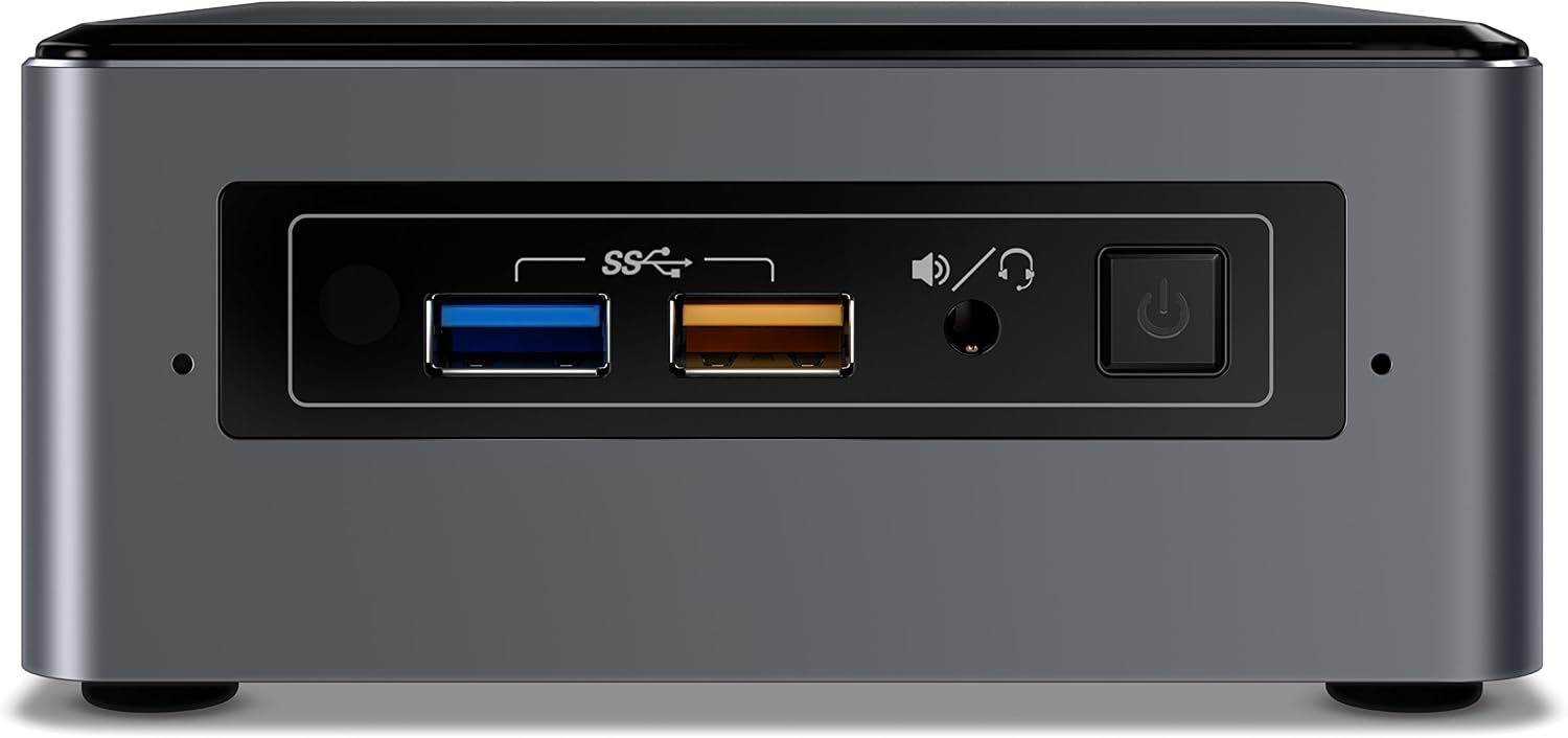 Intel NUC 7 Enthusiast A Mini PC with Windows 10 Intel Core i7 2TB HDD 32GB Optane Memory 8GB DDR4 Gunmetal (BOXNUC7i7BNHXG)