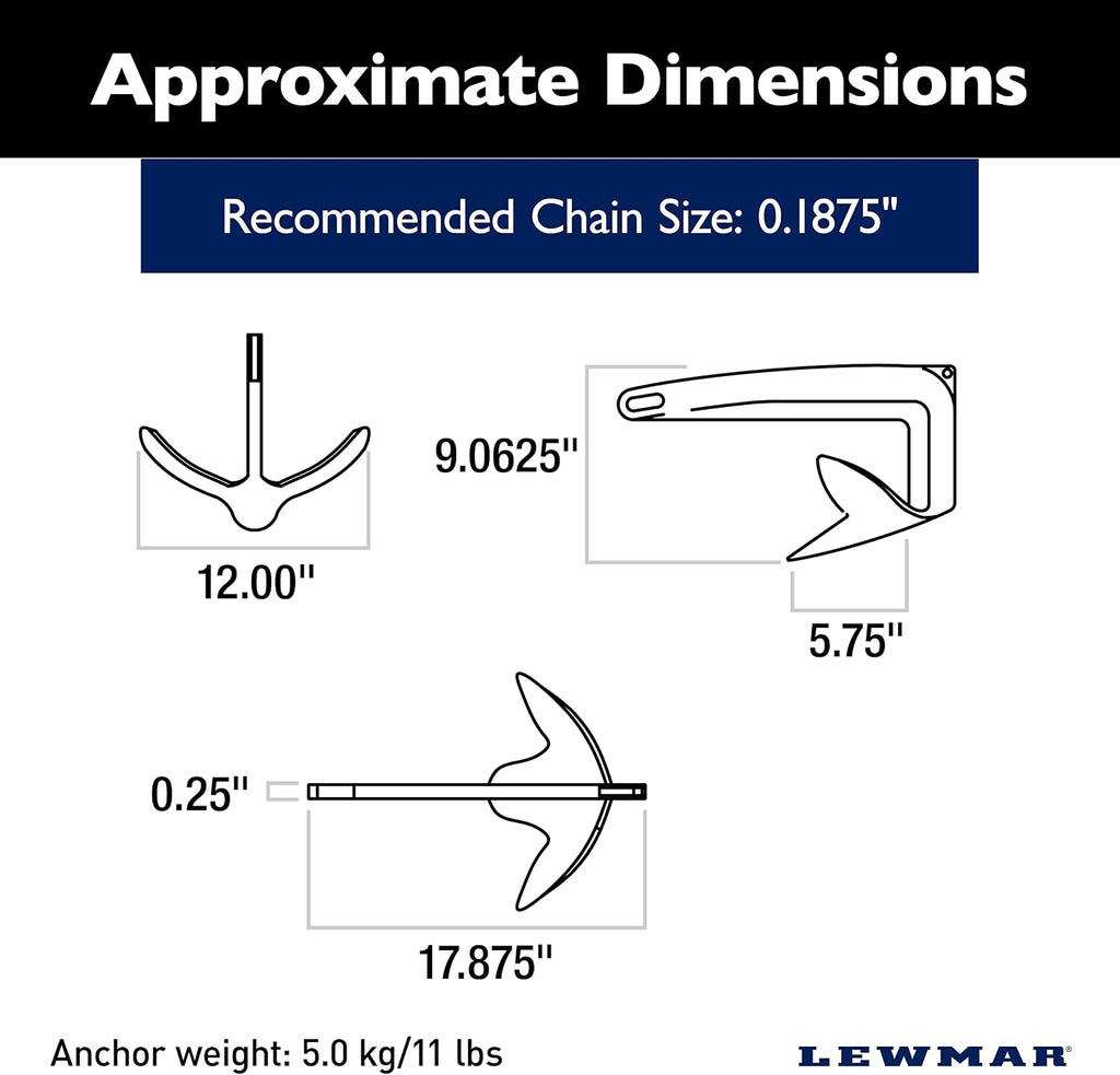 Lewmar SS Claw Anchor
