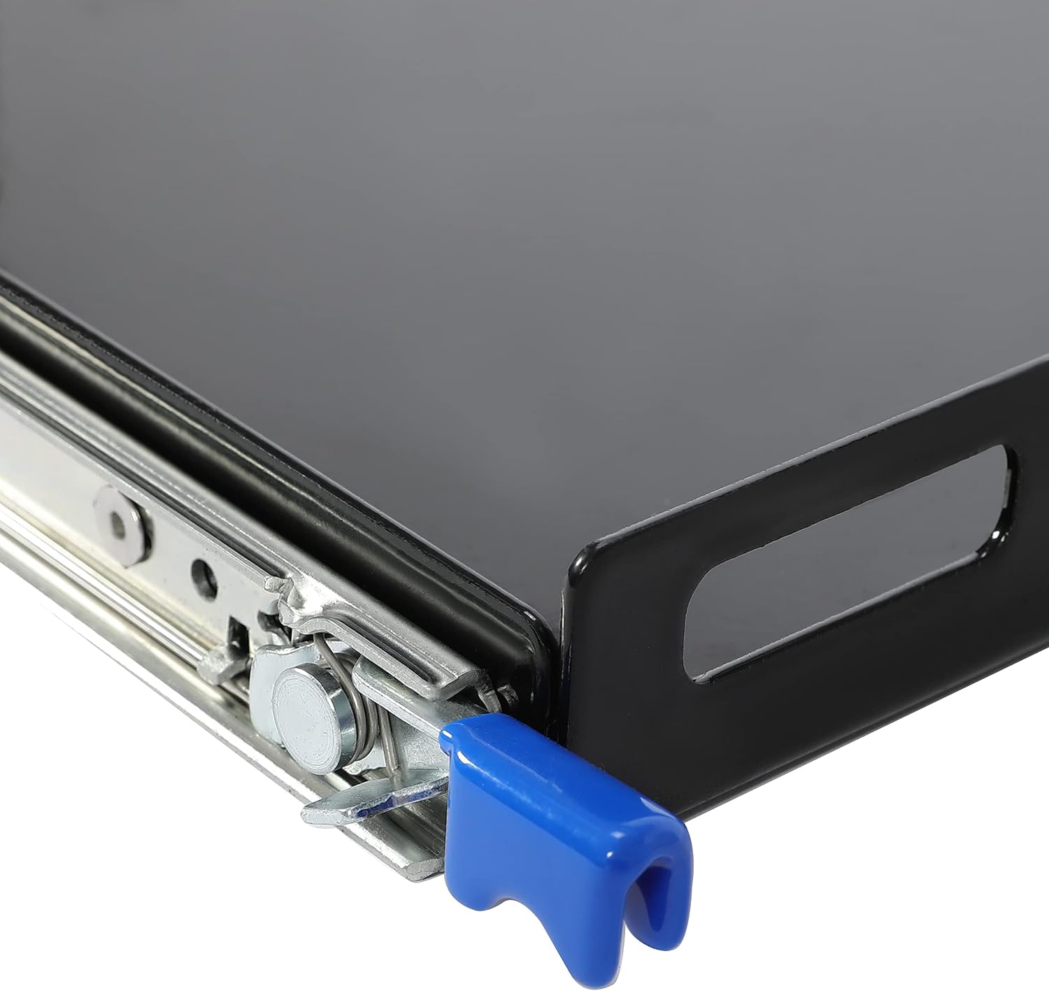 HECASA Fridge Slide Inner 29.3 x 18.7 In Portable Rail Draw Tray Slider For RV Pickup SUV Van Trailer Refrigerator Freezer Cooler Slide Out Powder Coated Steel