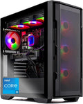 Skytech Gaming Rampage Desktop PC, Intel i5 14400F 2.5 GHz (4.7GHz), NVIDIA RTX 5070 12GB, 1TB Gen4 NVMe SSD, 32GB DDR5 RAM 5200 RGB, 850W Gold ATX 3 PSU, 360mm ARGB AIO, Wi-Fi, Win 11