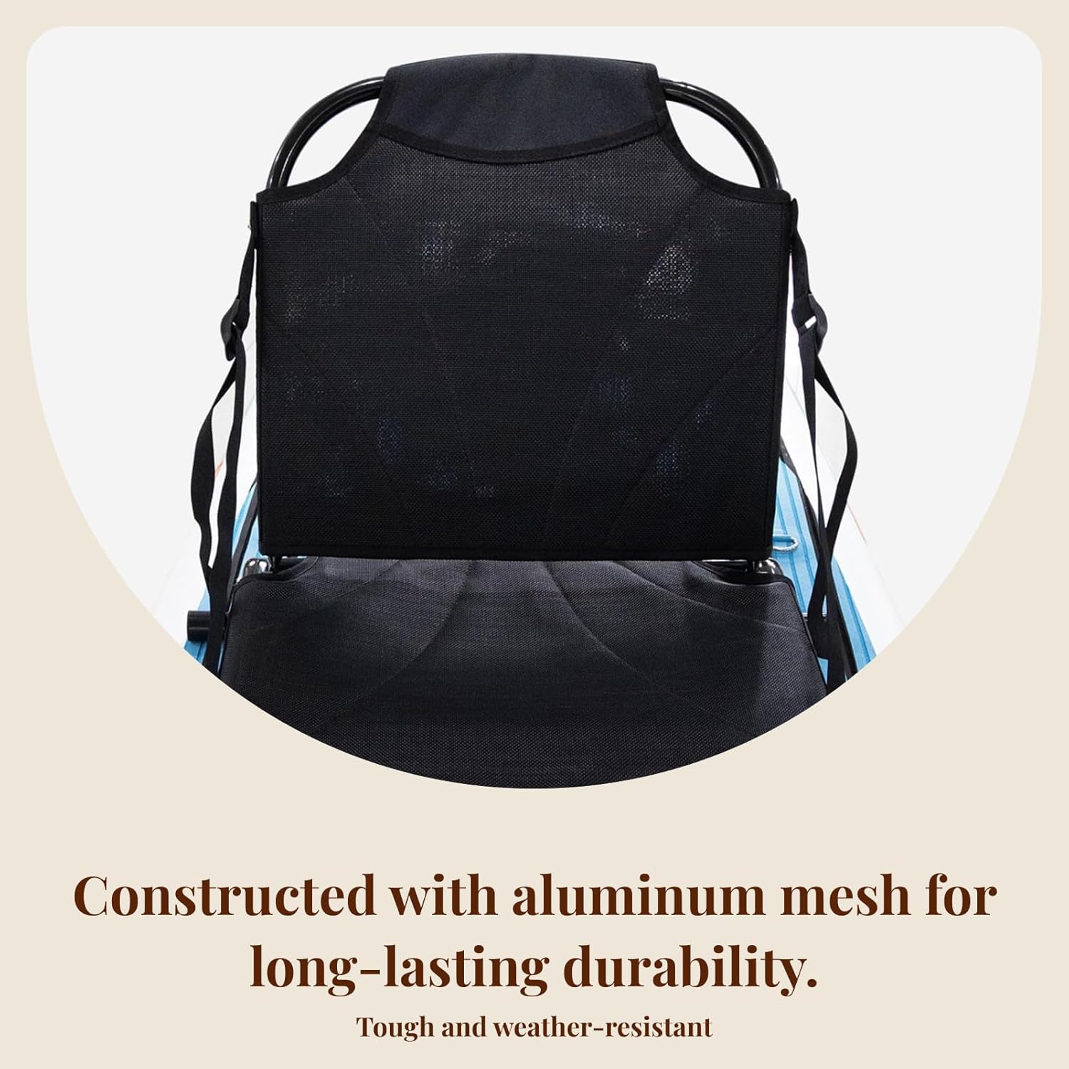 Colaxi Kayak Seat with Backrest Support Versatile Replacement Portable Foldable Fishing Seat