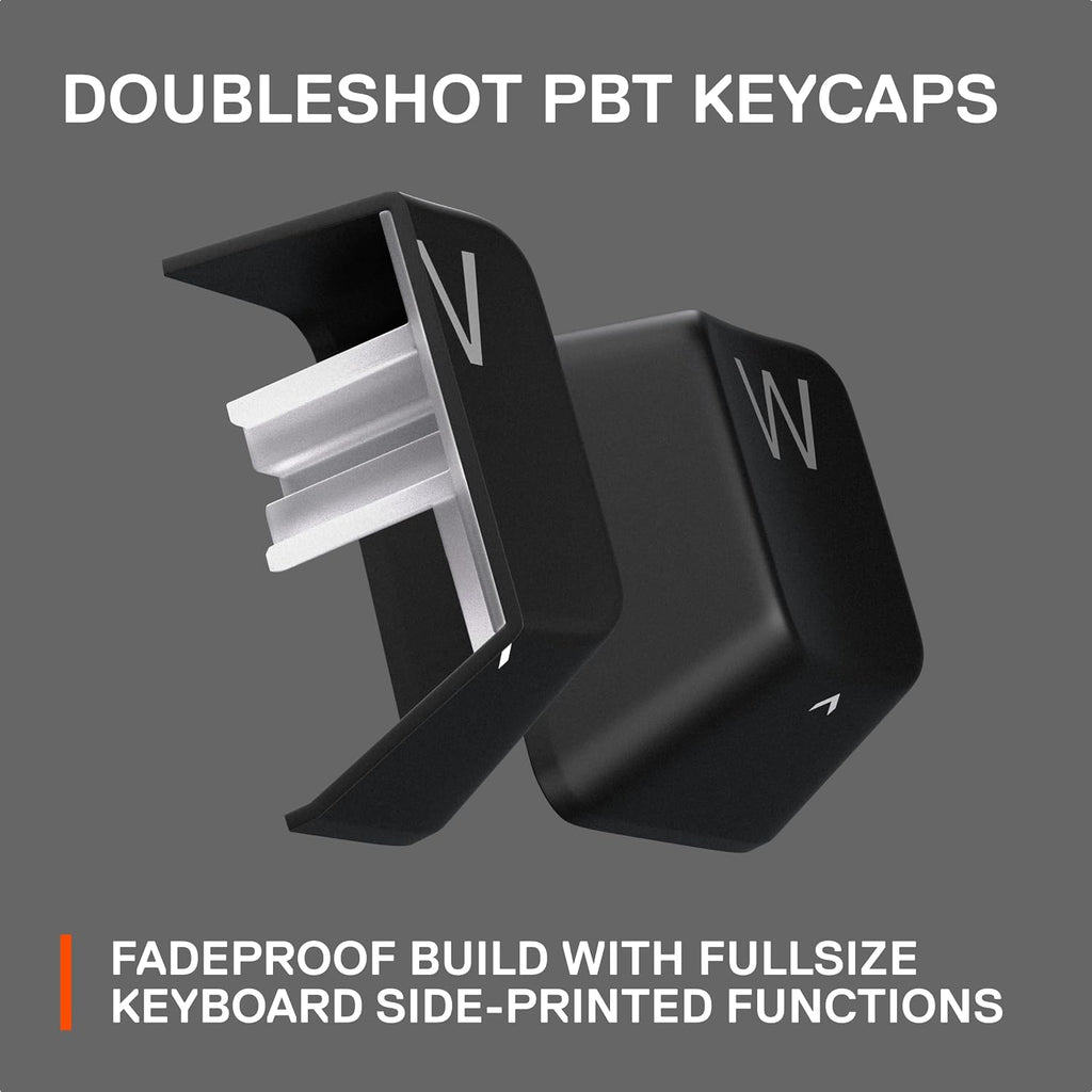 SteelSeries Apex Pro Mini Wireless Keyboard - 60% Design - OmniPoint 2.0 - Quantum 2.0 Wireless - Double Shot PBT Keycaps - Black