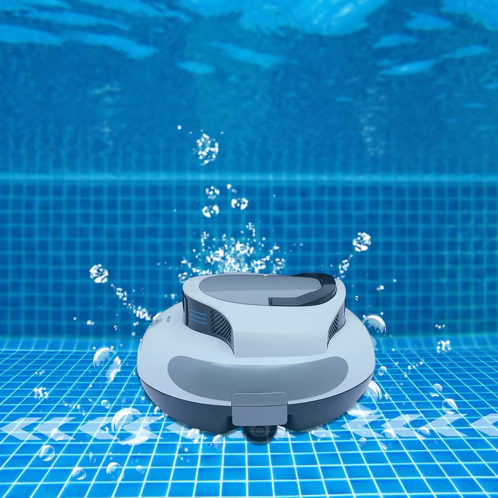 Robotic Pool Cleaner, Robotic Cordless Pool Vacuum Cleaner for Above/In Ground Pools, Cordless Robot Pool Vacuum Cleaner, Cordless Pool Cleaner Vacuum, Swimming Pool Cleaning Robot (Type A)
