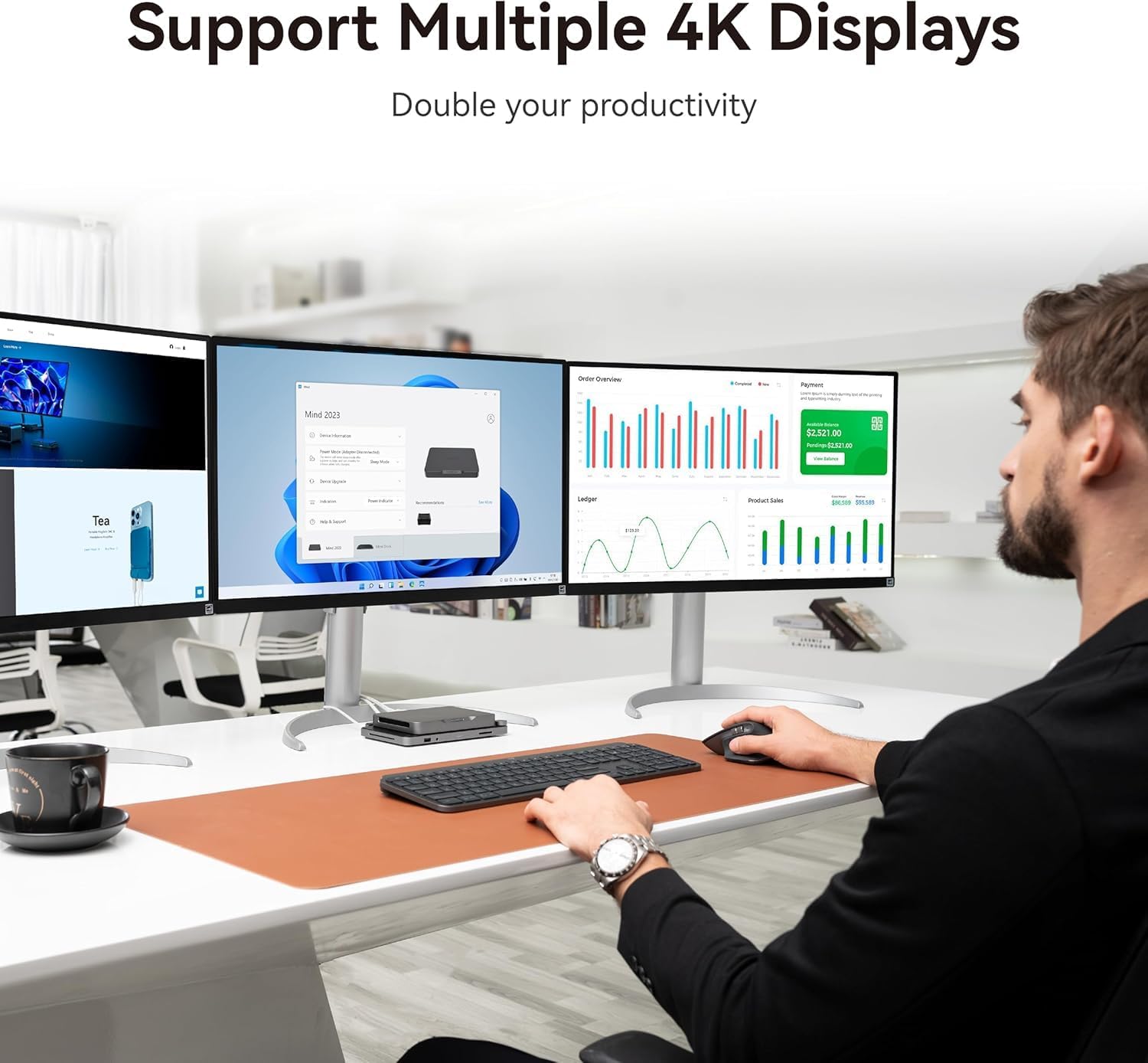Khadas Mind 1 Mini PC, Intel Core i7-1360P 5.0GHz Micro Desktop Computer with 5.55Wh Standby Battery, 32GB LPDDR5, 1TB PCIe 4.0 SSD, BT5.3, WiFi 6E, Portable Computer for Business Home Office
