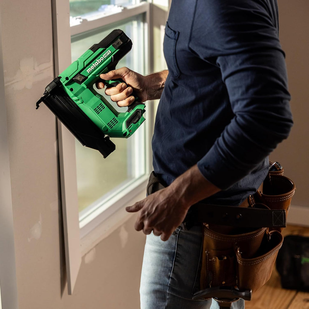 Metabo HPT 18V MultiVolt Compact Cordless Brad Nailer Kit, 18 Gauge Nailer with Power Tool 2.0Ah Lithium Ion Battery, Drives 5/8' to 2' Brad Nails, 700 per Charge, NT1850DG