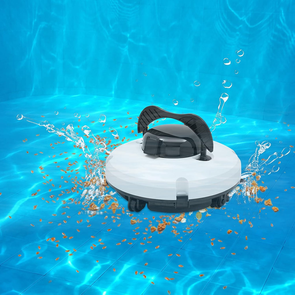 Cordless Robot Pool Cleaner, 120 Min Runtime, Automatic Pool Vacuum for Above-Ground and In-Ground Pools, Automatically Reverse Pool Cleaner, 1076.4ft² Applicable Area