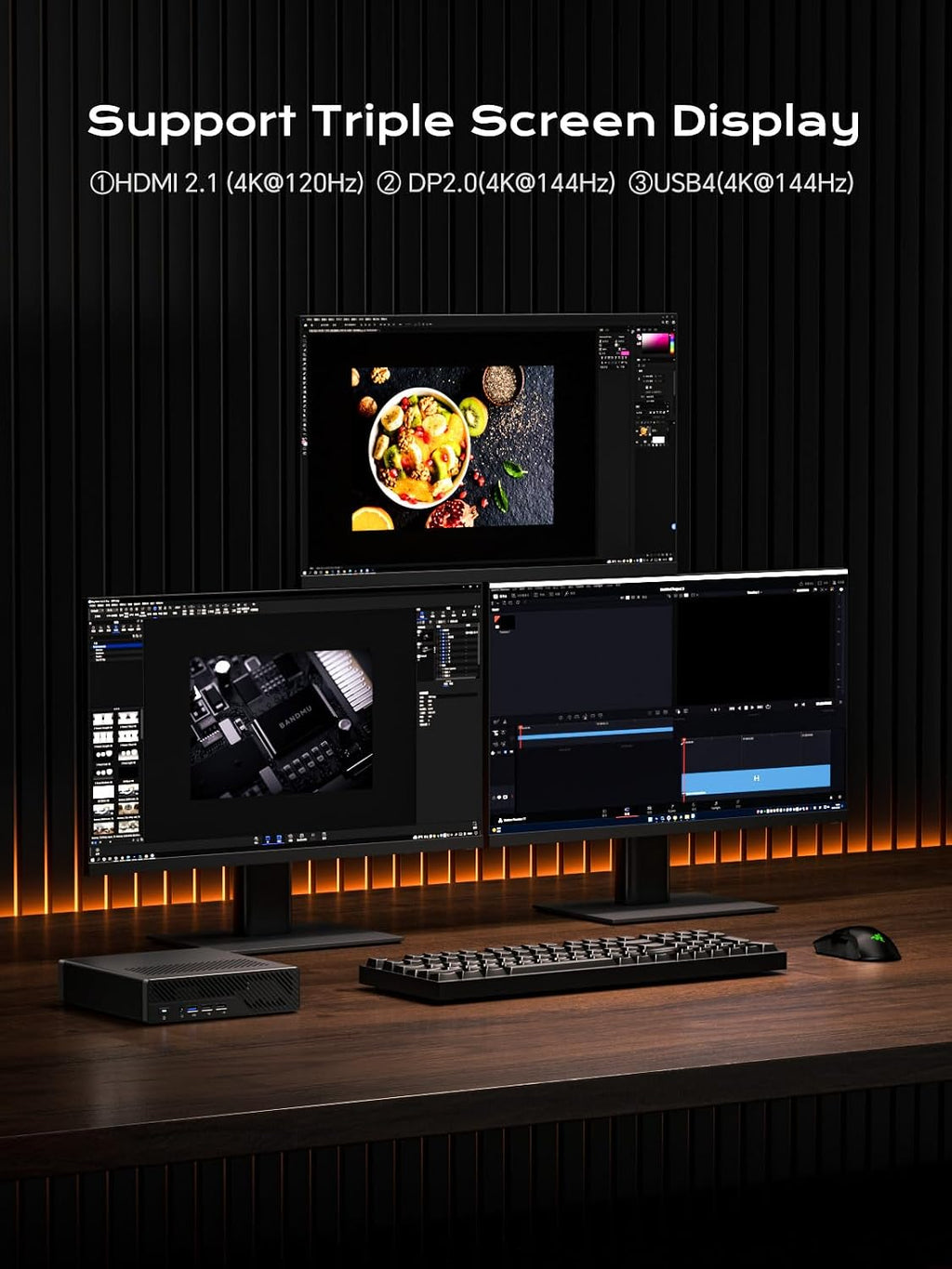 MINISFORUM MS-A1 Mini Workstation Mini Barebone Pc, DDR5/4xM.2 NVMe SSD, Dual 2.5G RJ45 Mini PC,HDMI/DP/Type-C,4xUSB Ports,Supports AMD AM5 CPU,WiFi 6E&BT5.2 Mini Computer(NO CPU/NO RAM/NO SSD/NO OS)