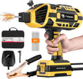 Portable Handheld Welding Machine - 110V IGBT Inverter Handheld Welder, 20-120A Portable ARC Welder with 5 Variable Current Adjustments,Hot Start & Anti-Stick for 3/32'-1/8' Welding Rods(Yellow)