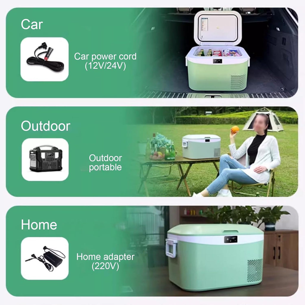12 Volt Refrigerators, Portable Refrigerator Freezer Fridge Cooler, Car Fridge with Compressor,12V/24V DC 110～240 Volt AC