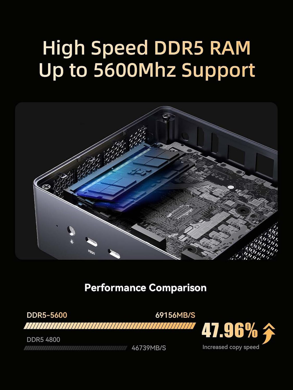 MINISFORUM Venus UM790 Pro Mini PC AMD Ryzen 9 7940HS up to 5.2 GHz 32 GB DDR5 1TB SSD with AMD Radeon 780M, 4X USB3.2, 2X USB4, 2xHDMI 2.1, 2X PCIe4.0, Wi-Fi 6E/BT5.3, RJ45 2.5 G